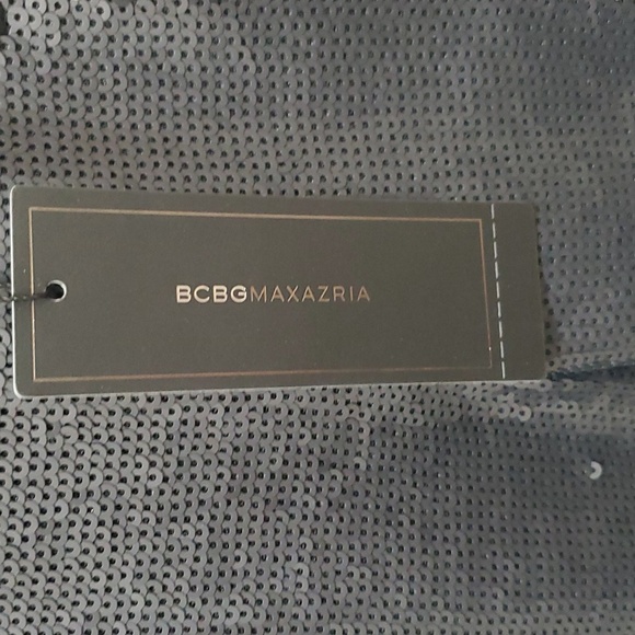 Black sequin pants with geometric design. - Picture 6 of 6